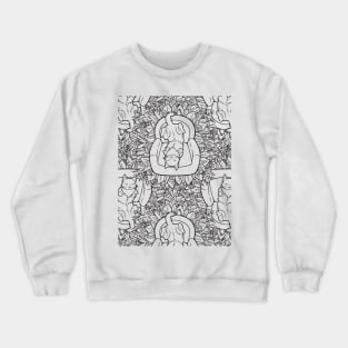 Cute Couch Potato Cat Pattern Crewneck Sweatshirt